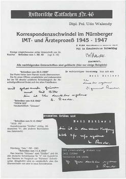 Historische Tatsachen Nr. 46 - Korrespondenzschwindel im Ärzteprozess 1945