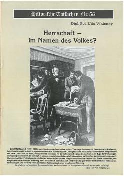 Historische Tatsachen Nr. 56 - Herrschaft im Namen des Volkes?