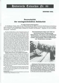 Historische Tatsachen Nr. 86 - Souveränität der uneingeschränkten Solidarität
