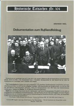 Historische Tatsachen Nr. 104 - Dokumentation zum Russlandfeldzug