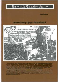 Historische Tatsachen Nr. 116 - Judeas Kampf gegen Deutschland