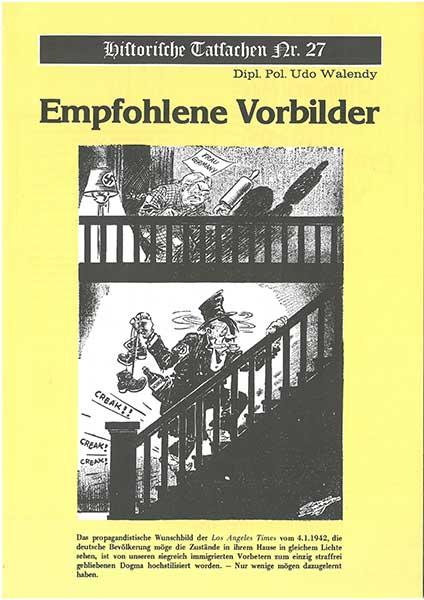 Historische Tatsachen Nr. 27 - Empfohlene Vorbilder