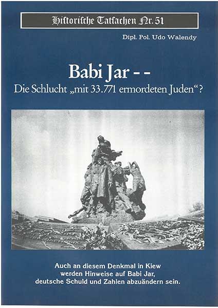 Historische Tatsachen Nr. 51 - Babi Jar - 31.711 ermordete Juden?
