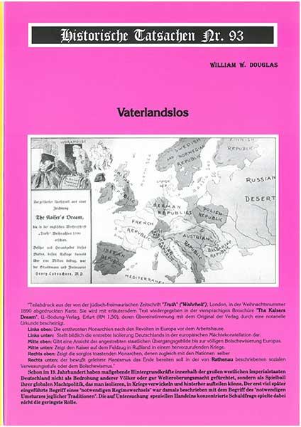 Historische Tatsachen Nr. 93 - Vaterlandslos