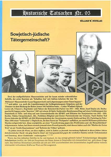 Historische Tatsachen Nr. 95 - Sowjetisch-jüdische Tätergemeinschaft?