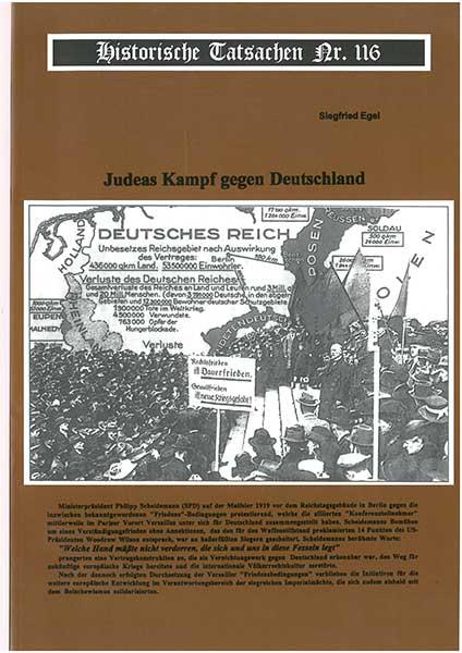 Historische Tatsachen Nr. 116 - Judeas Kampf gegen Deutschland