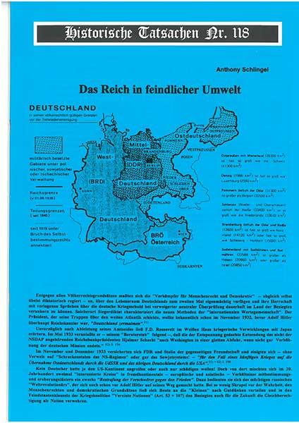 Historische Tatsachen Nr. 118 - Das Reich in feindlicher Umwelt